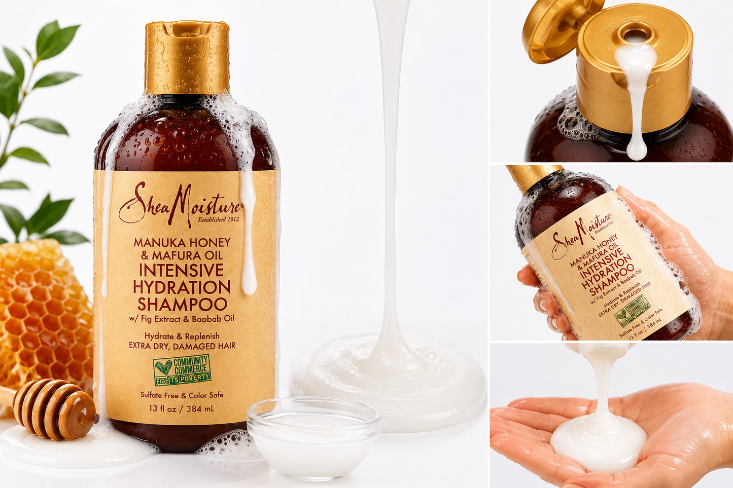 Shampooing hydratant Manuka Honey & Mafura Oil Intensive Hydration Shea Moisture