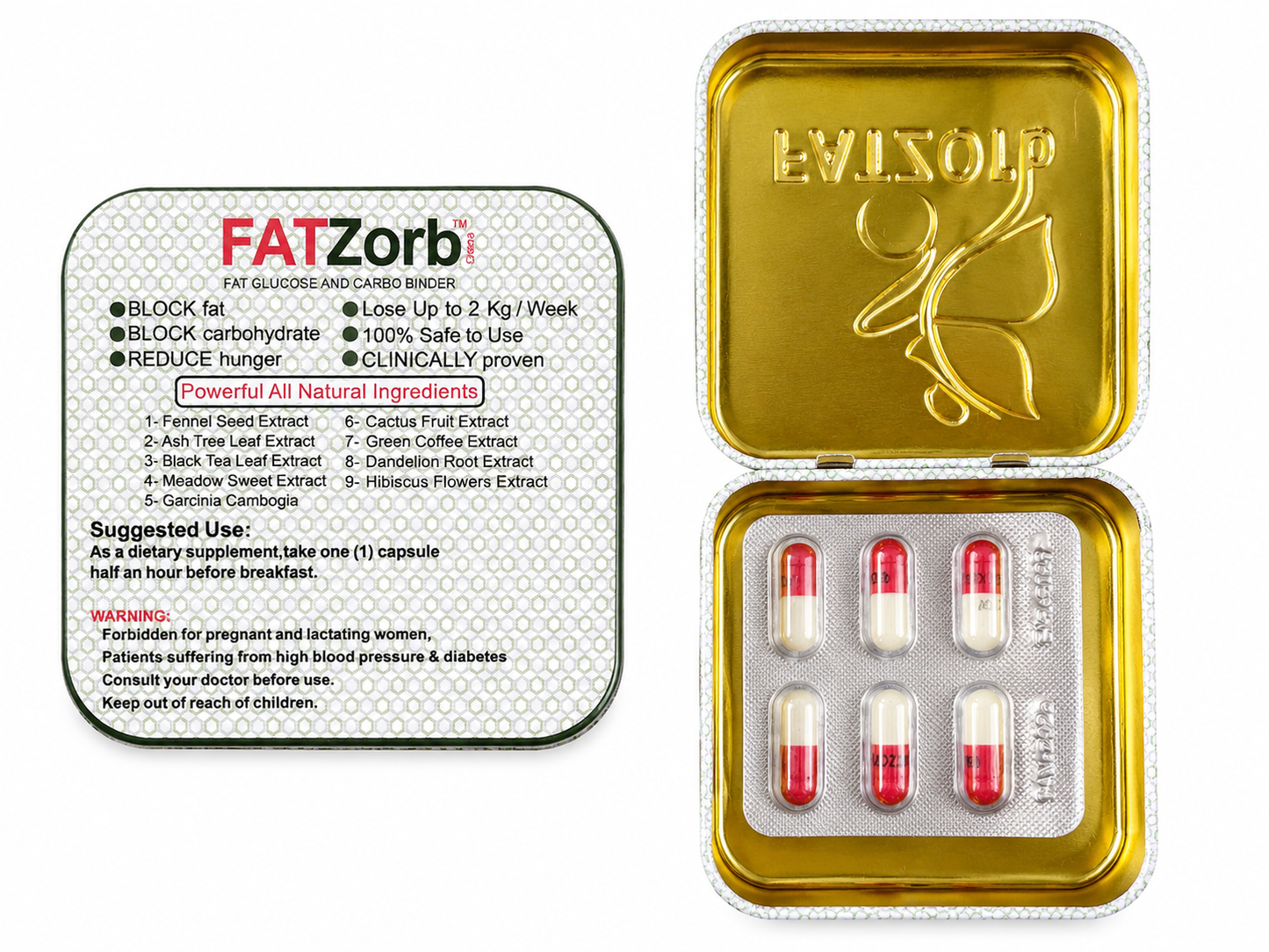 Brûleur de graisse naturel formule 36 gélules Femmes Fatzord