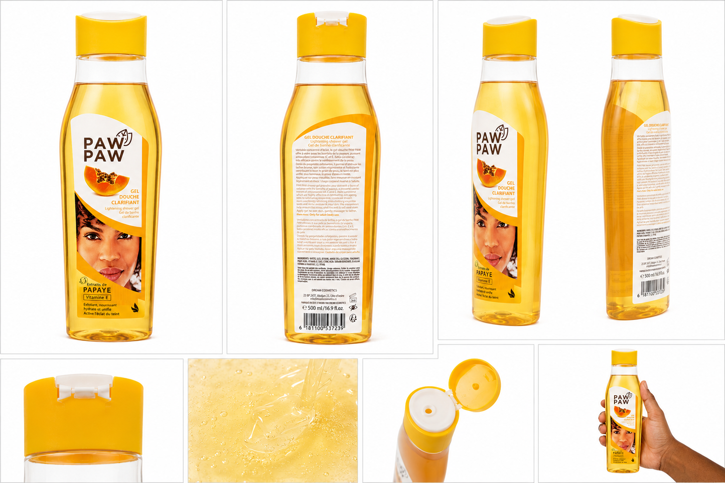 PAW PAW Gel Douche Clarifiant à la Papaye – 500 ml