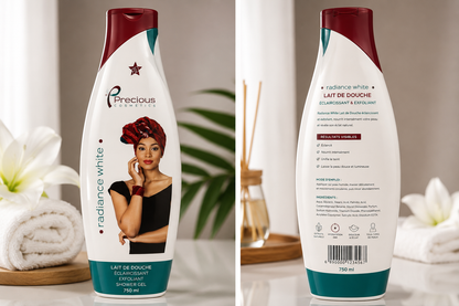 Precious Cosmetics Radiance White – Lait de Douche Éclaircissant & Exfoliant