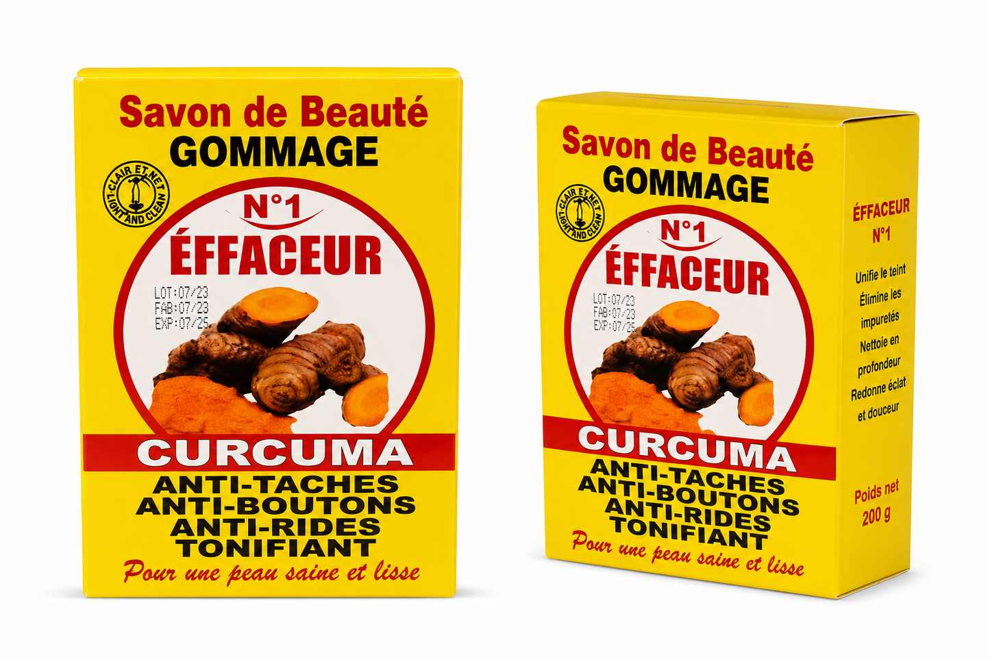 Savon de Beauté Gommage Curcuma N°1 Effaceur