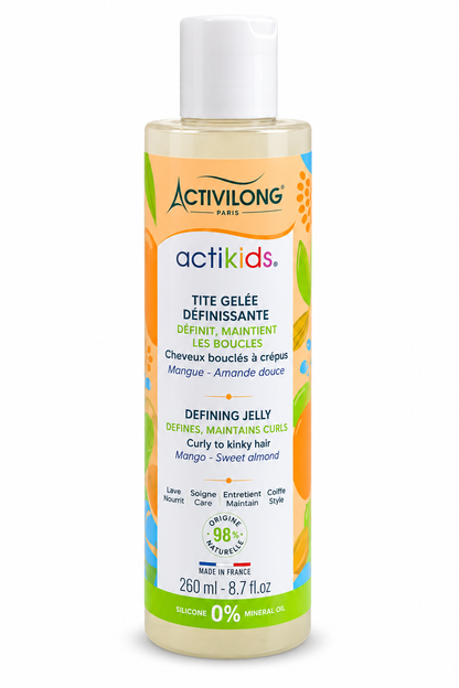 Activilong Actikids Ti Gelée Définissante 260 ml – Gel Coiffant Enfants pour Définir et Maintenir les Boucles, à la Mangue et à l’Amande Douce