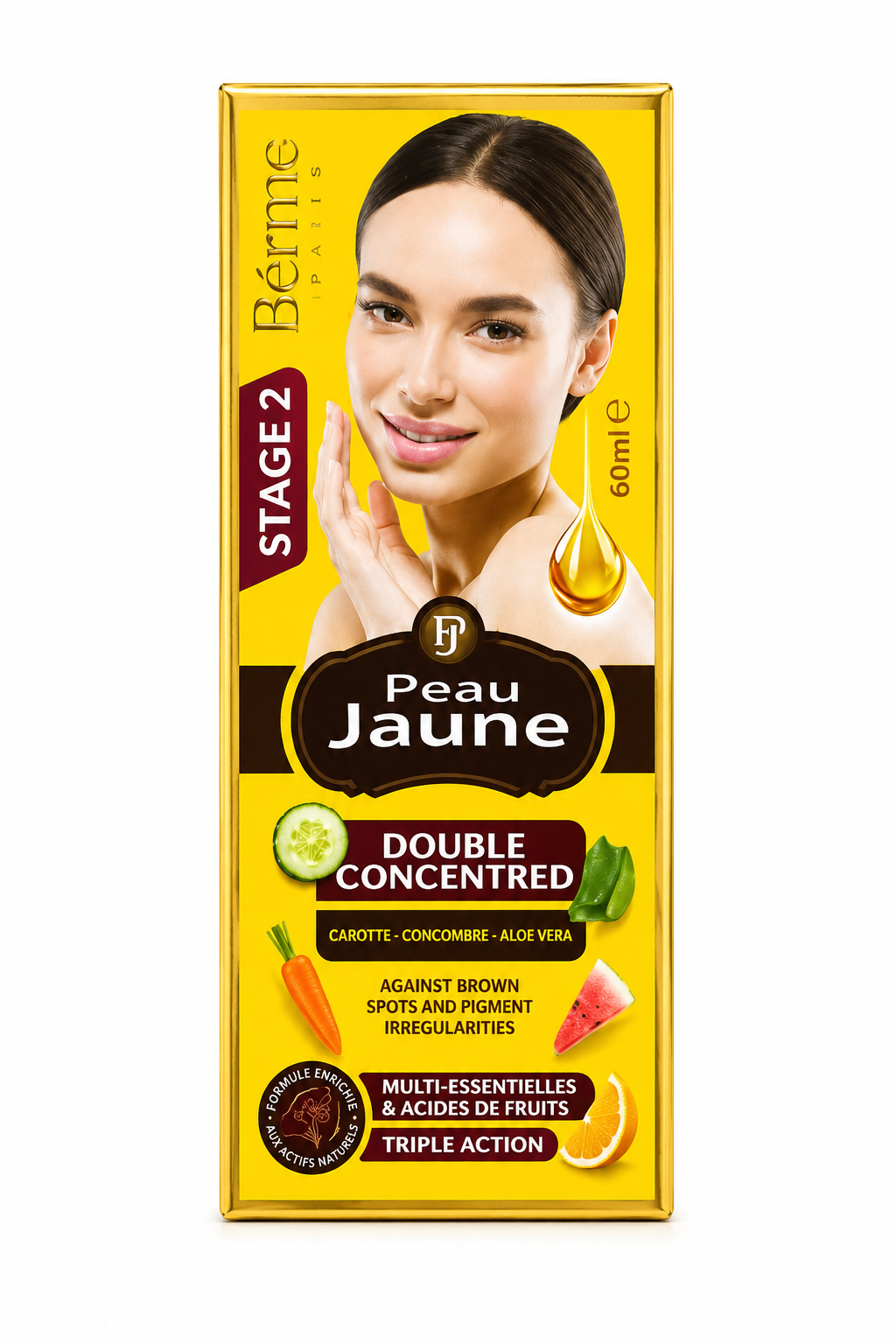 Peau Jaune – Double Concentré Éclaircissant 60 ml