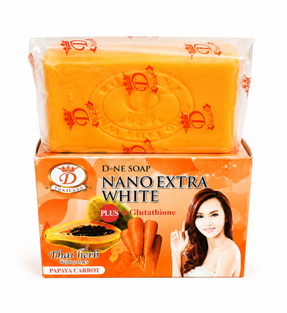 D-NE Soap Nano Extra White Plus Glutathione – Papaya & Carotte