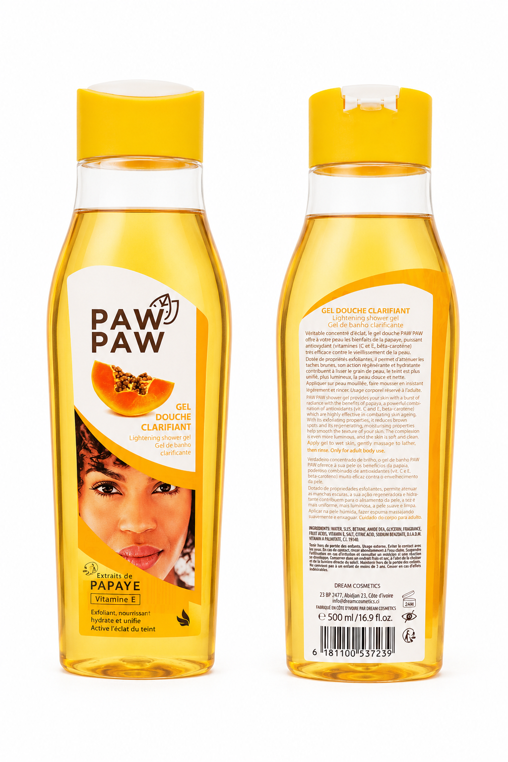 PAW PAW Gel Douche Clarifiant à la Papaye – 500 ml