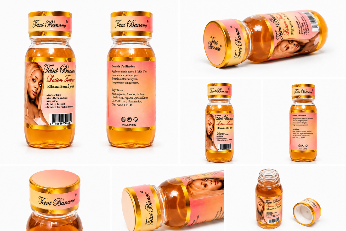 Teint Banane – Lotion Tonique Éclaircissante