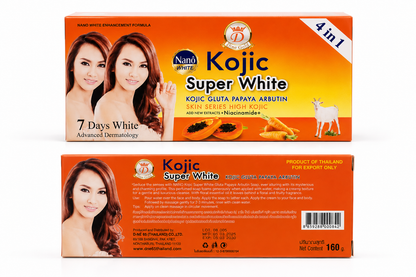 D-nano Kojic Super White 4 en 1 – Savon Éclaircissant 160 g