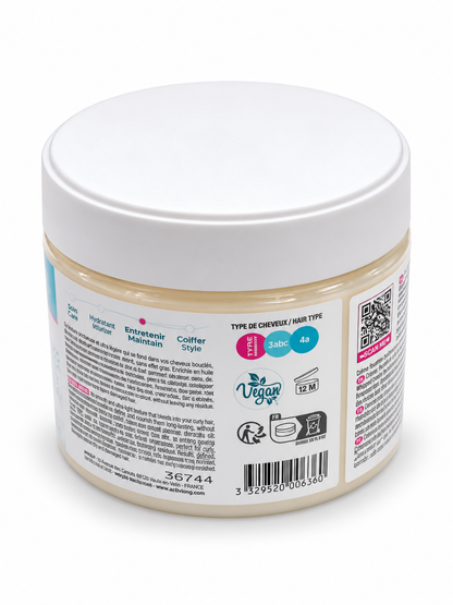 Activilong Acticurl Crème Fouettée 300 ml – Soin Nourrissant et Définisseur de Boucles pour Cheveux Bouclés, Frisés et Crépus