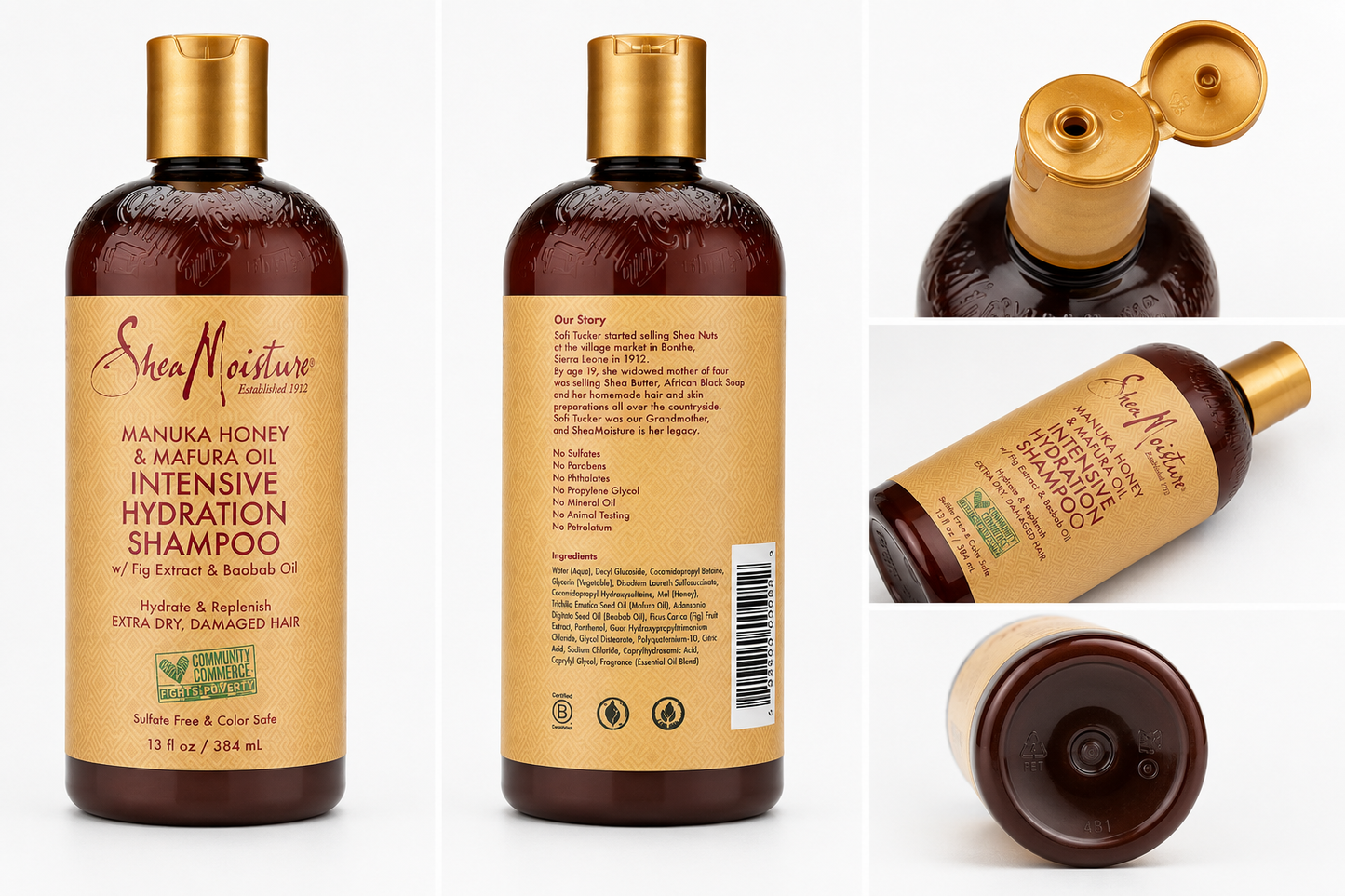 Shampooing hydratant Manuka Honey & Mafura Oil Intensive Hydration Shea Moisture