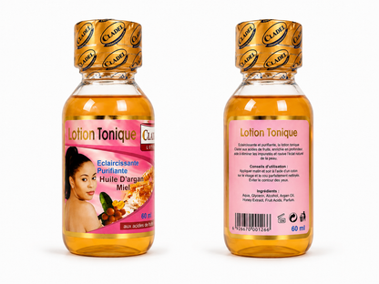 Lotion Tonique Cladel 60 ml – Aux Acides de Fruits, Huile d'Argan & Miel