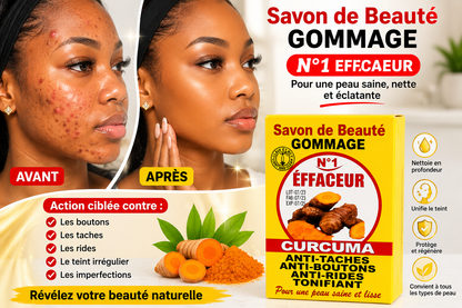 Savon de Beauté Gommage Curcuma N°1 Effaceur