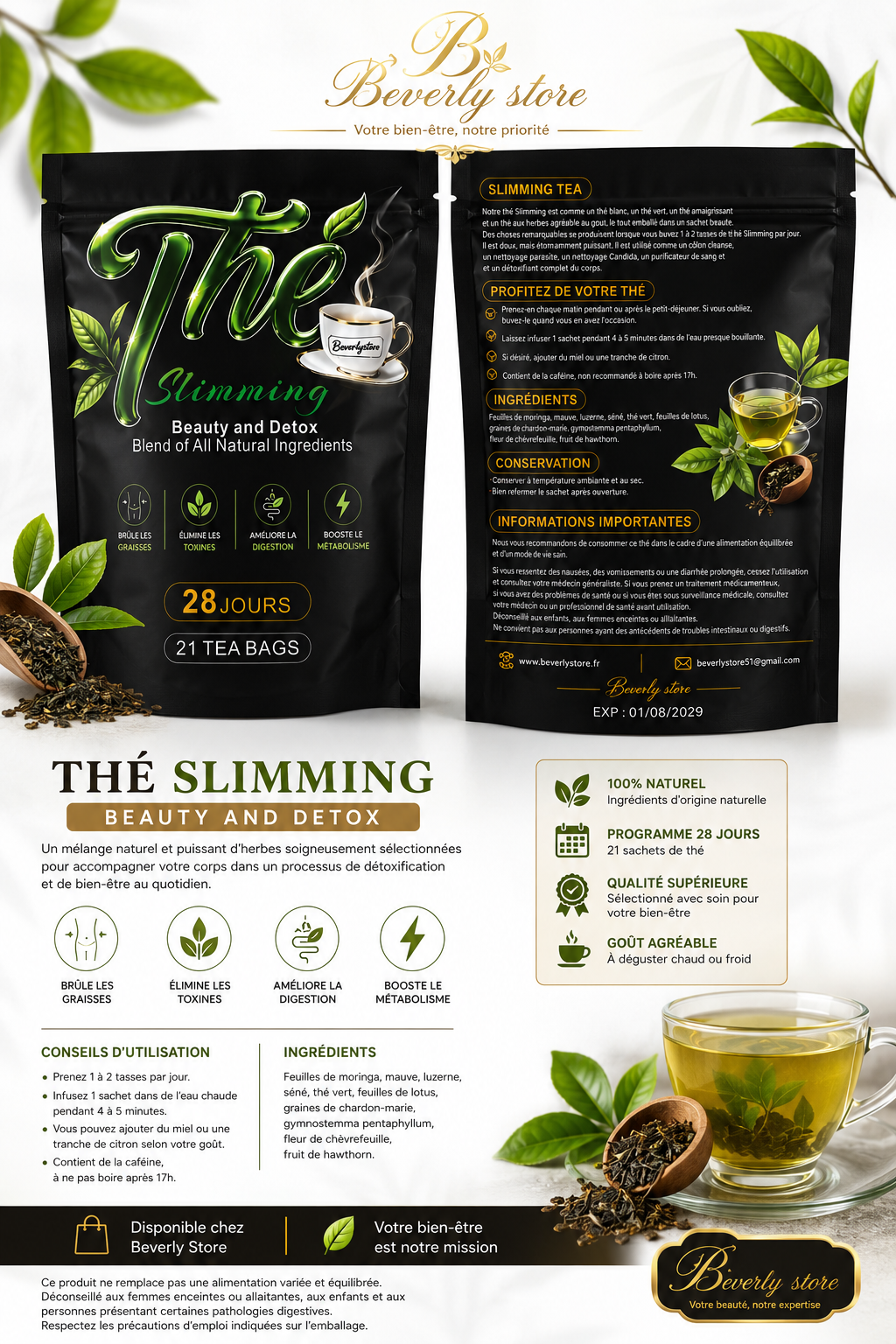 Slimming 28 jours Tea - Beauty & Detox