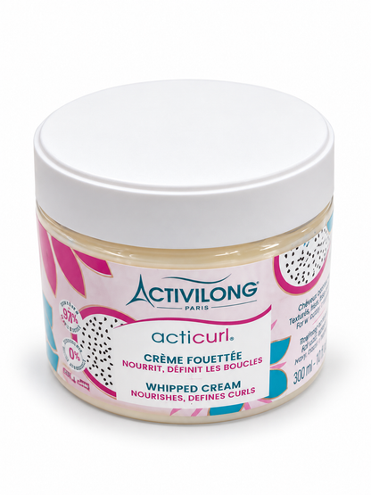 Activilong Acticurl Crème Fouettée 300 ml – Soin Nourrissant et Définisseur de Boucles pour Cheveux Bouclés, Frisés et Crépus