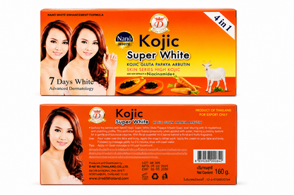 D-nano Kojic Super White 4 en 1 – Savon Éclaircissant 160 g