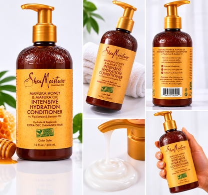 Shea Moisture Après-shampooing Hydratation Intense Miel de Manuka et Huile de Mafura