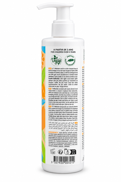 Activilong Actikids Ti Milkshake Leave-In 240 ml – Soin Sans Rinçage Hydratant et Définisseur de Boucles pour Enfants