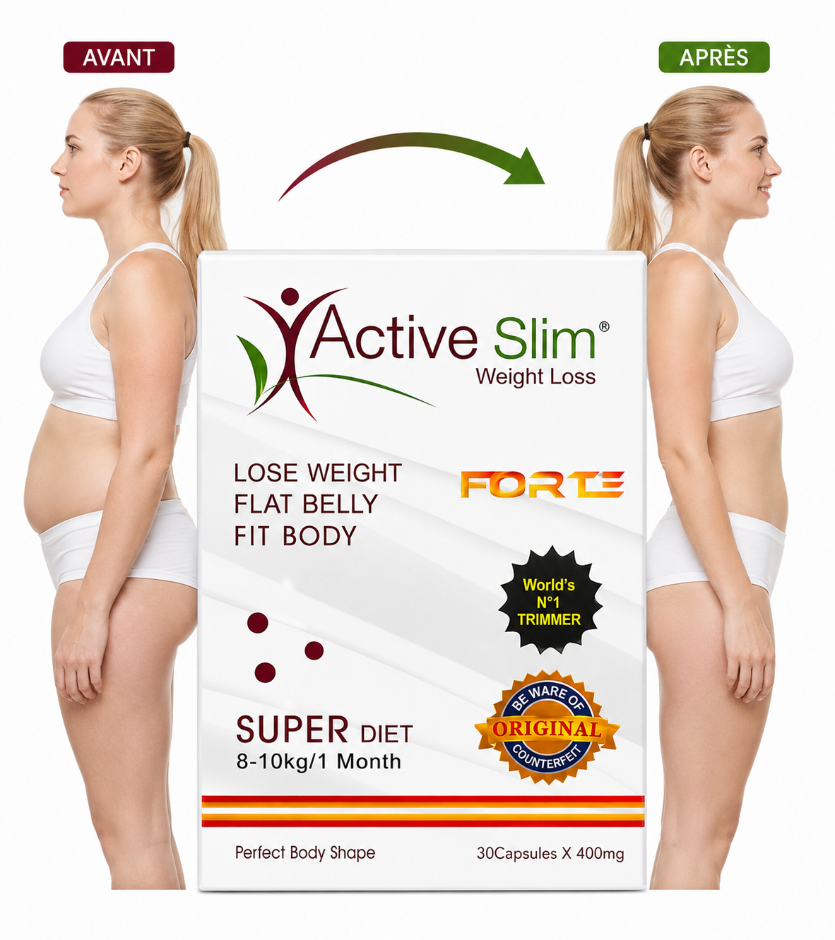 Brûleur de graisse Active Slim forte - cure forte   - sans effort sans régime(fatzorb)