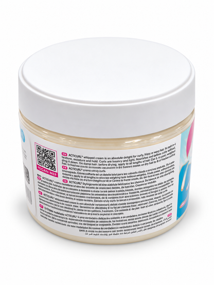 Activilong Acticurl Crème Fouettée 300 ml – Soin Nourrissant et Définisseur de Boucles pour Cheveux Bouclés, Frisés et Crépus
