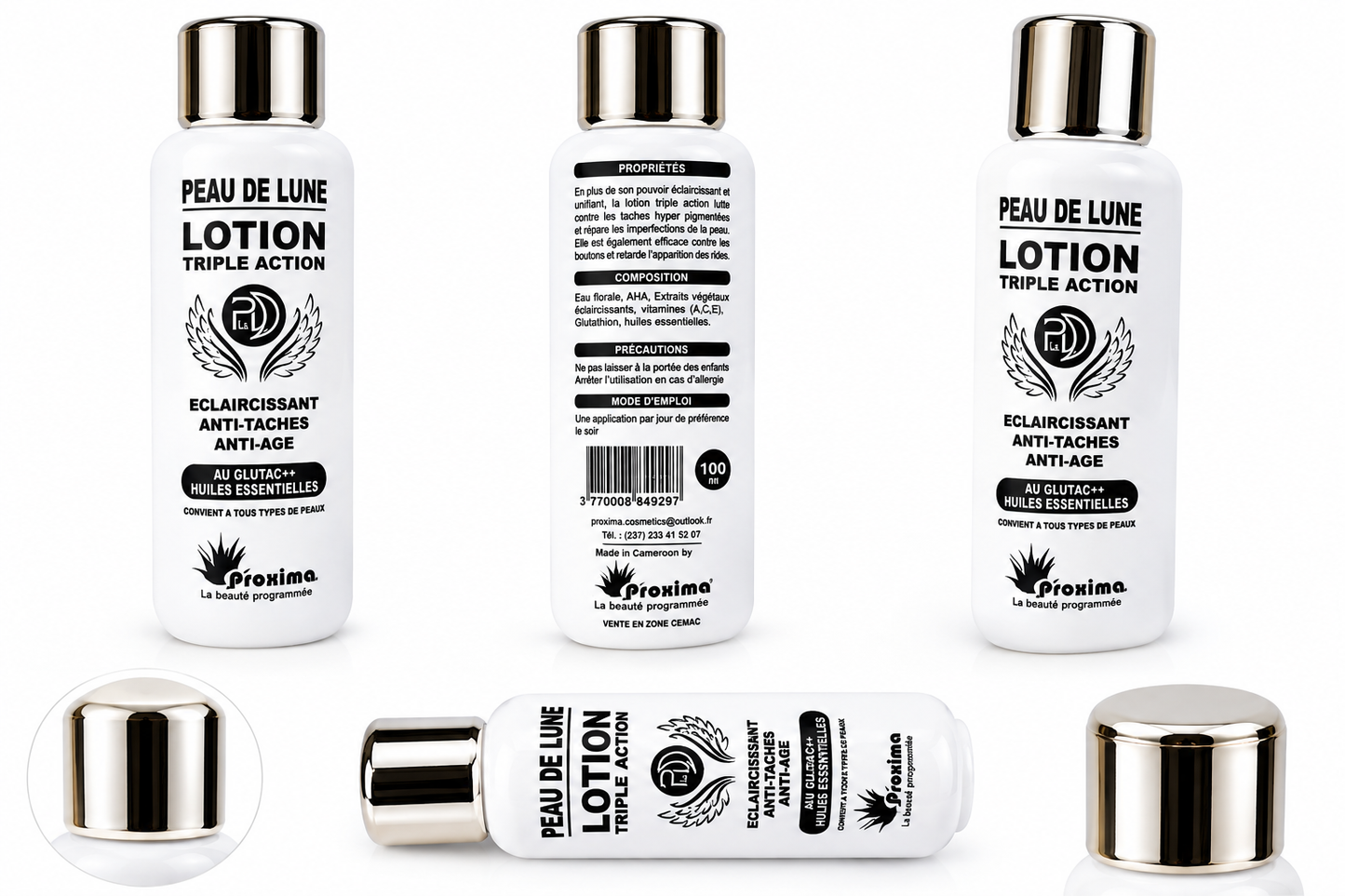 Proxima – Lotion Peau de Lune Triple Action Éclaircissante