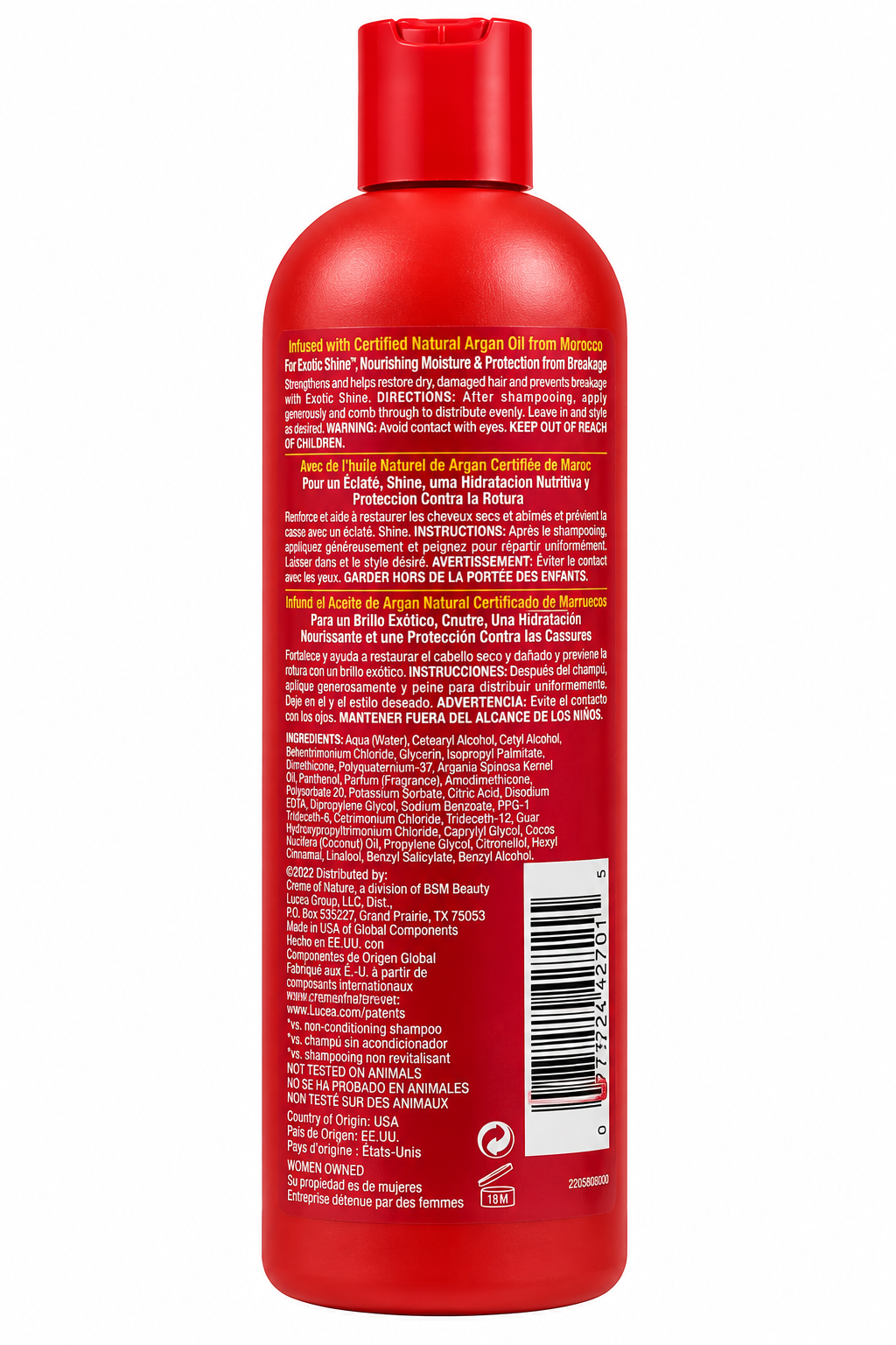 Crème of Nature Argan Oil – Shampooing Hydratant & Brillance 591 ml