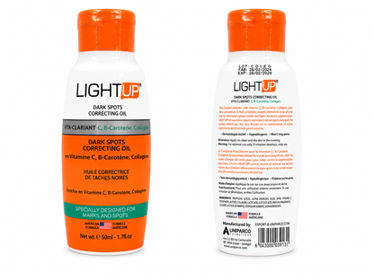 Light Up – Huile Correctrice de Taches Noires (50 ml)