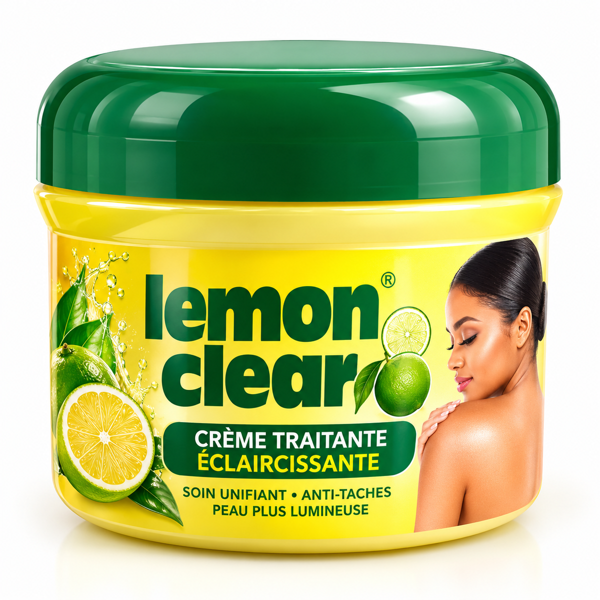 Lemon Clear – Crème Traitante Éclaircissante aux Vitamines C & E | 500 ml
