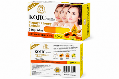 Kojic White Papaya Honey Lemon Soap 4 en 1