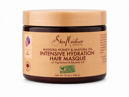 Shea Moisture Masque Capillaire Hydratation Intense Miel de Manuka et Huile de Mafura
