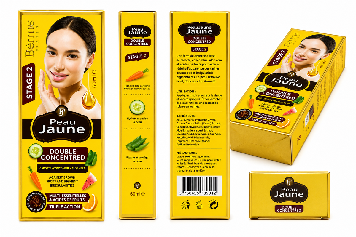 Peau Jaune – Double Concentré Éclaircissant 60 ml
