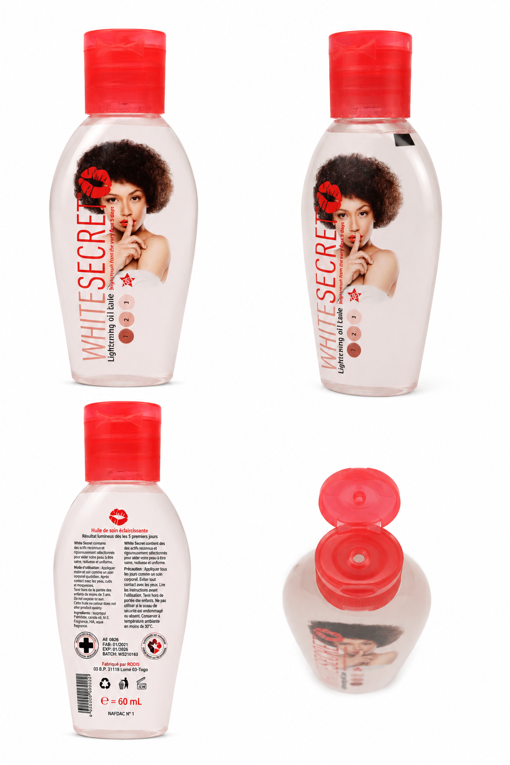 Huile Éclaircissante White Secret – 60 mlWhite Secret