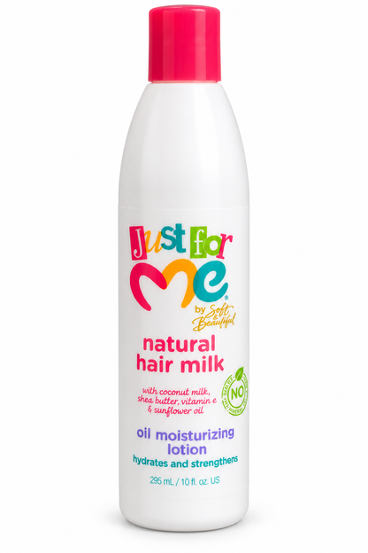 Just For Me Natural Hair Milk 295 ml – Lotion Hydratante à l’Huile de Coco, au Beurre de Karité et à la Vitamine E