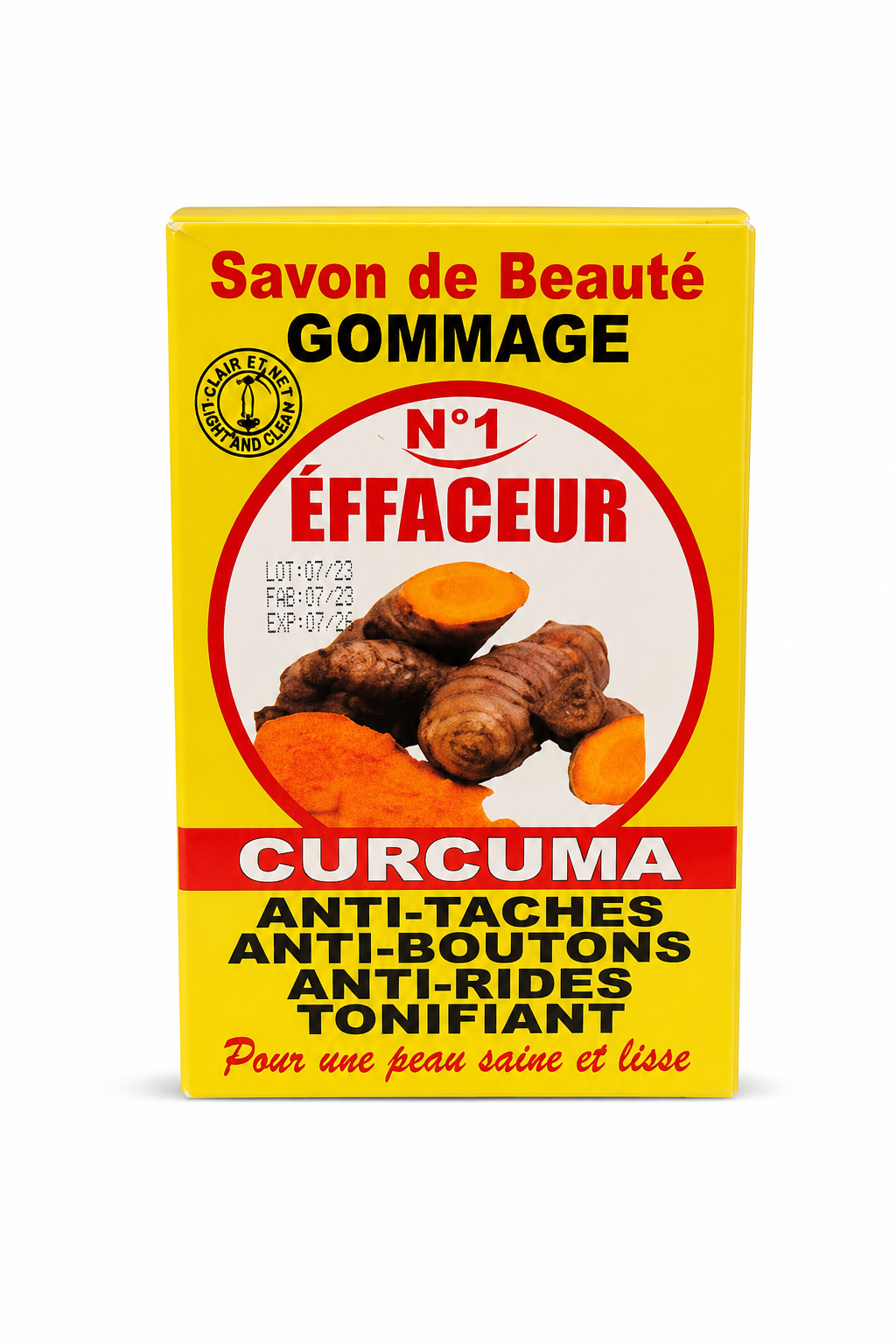 Savon de Beauté Gommage Curcuma N°1 Effaceur